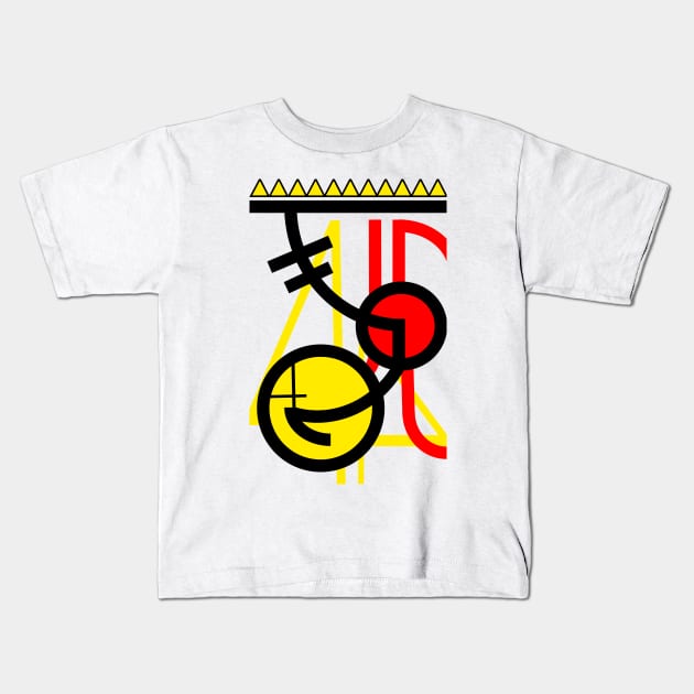 Bauhaus abstract 4 Kids T-Shirt by stephenignacio